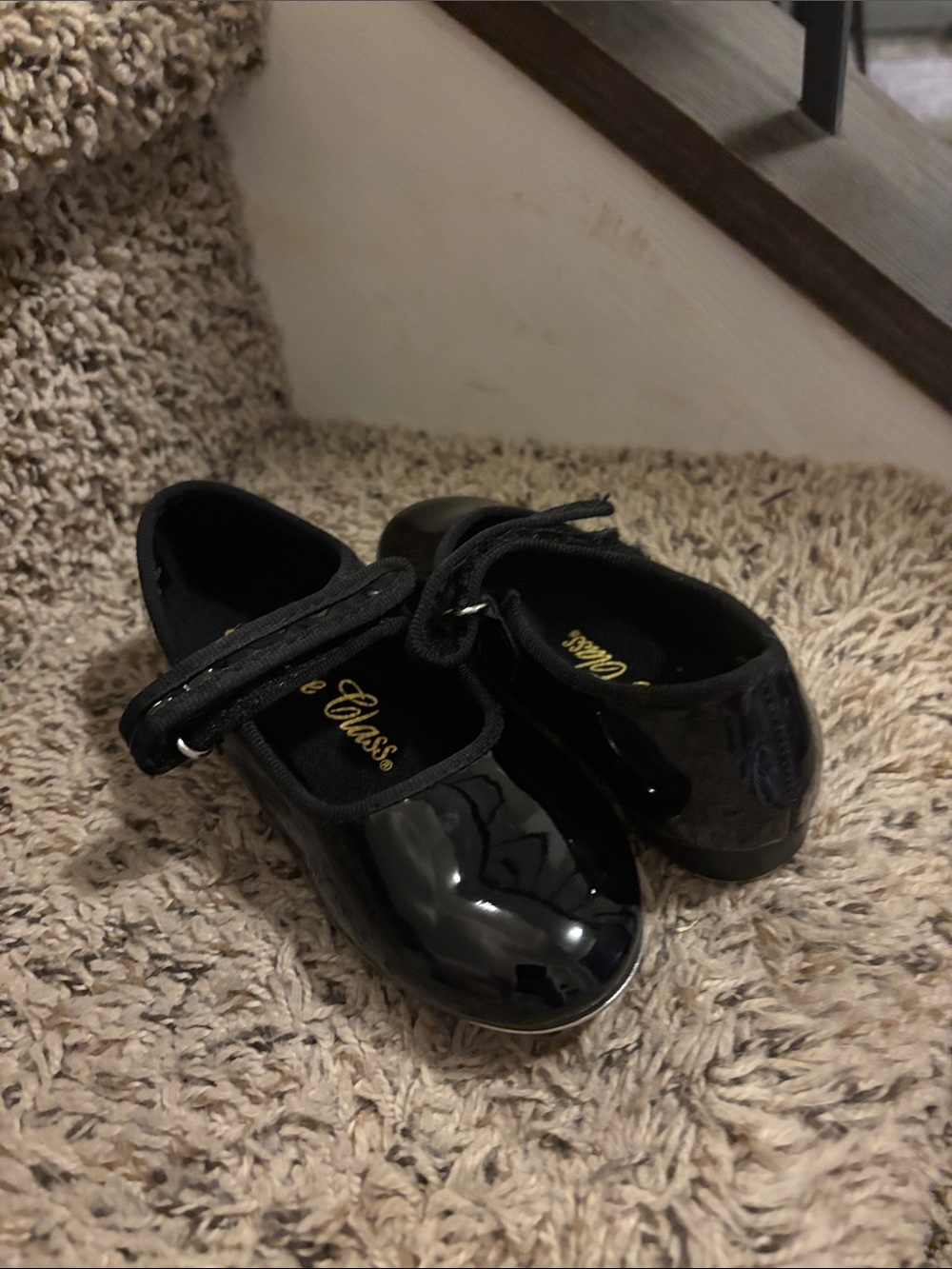 Dance Class Black‎ Patent Tap Shoes Girls Size 11 Dance Shoes